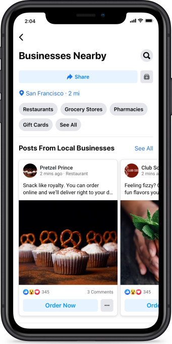 facebook businesses nearby
