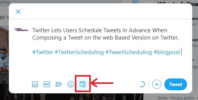 Twitter Lets Users Schedule Tweets in Advance When Composing a Tweet