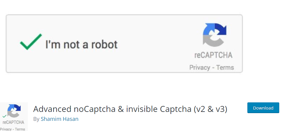 recaptcha WordPress plugin