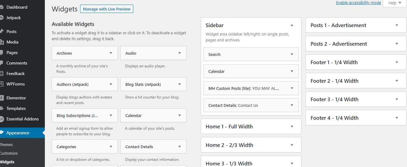 WordPress Widgets