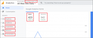 View Traffic Reports on Google Analytics