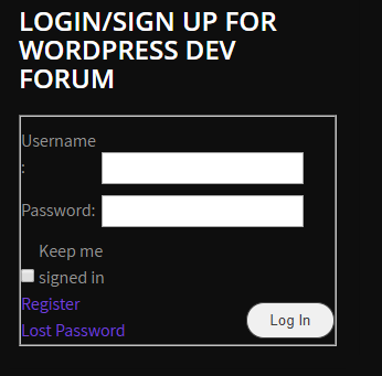 login to forum