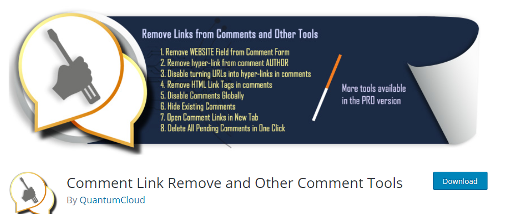 WordPress comment tool