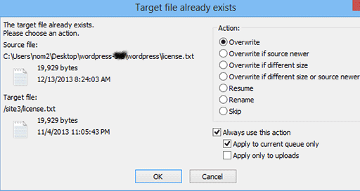 Overwrite file to update